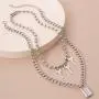 Ingemark Punk Gothic Rivet Choker Key Lock Pin Pendant Necklace Unisex Steampunk Layered Curb Rope Link Chain Choker Necklace Ingemark Punk Gothic Rivet Choker Key Lock Pin Pendant Necklace Unisex Steampunk Layered Curb Rope Link Chain Choker Necklace