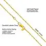 Lifetime Jewelry 1.2mm Twisted Nugget Chain Necklace 24k Real Gold Plated