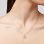 AOOVOO Necklaces for Women, Rose Gold Plated Brass Love Heart Cubic Zirconia Pendant Necklaces Jewelry Gift for Her