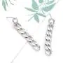ZITULRY Link Chain Drop Earrings for Women Statement Long Dangle Earrings Silver Gold plated Stud Earrings for girl ZITULRY Link Chain Drop Earrings for Women Statement Long Dangle Earrings Silver Gold plated Stud Earrings for girl