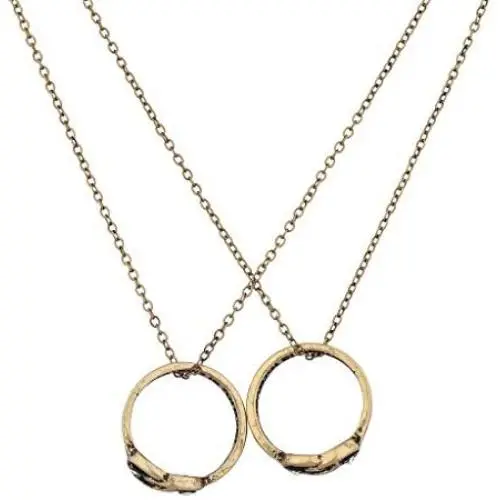 Lux Accessories A Promise is Forever BFF Matching Ring Necklace Set Lux Accessories A Promise is Forever BFF Matching Ring Necklace Set