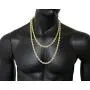 Fashion 21 Hip Hop 80 Unisex Rappers 8, 10, 12mm Hollow Rope Chain Necklace in Gold, Silver Tone