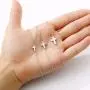 Turandoss Cross Necklace for Women - 14K Gold Filled Small Cross Pendant Simple Sideways Cross Necklace for Women Jewelry Gifts 14 16 Inches Chain Gold/White God/Rose Gold