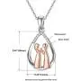BEBEWO 10K 14K 18K Gold Sister Pendant Necklace, Female Friendship Gold Necklace Jewelry for Best Friend/Women/Sister/Birthday BEBEWO 10K 14K 18K Gold Sister Pendant Necklace, Female Friendship Gold Necklace Jewelry for Best Friend/Women/Sister/Birthday
