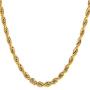 U7 Rope/Wheat Chain Necklace, 18k Real Gold Plated Strong Link with Lobster Claw Clasp, Color Silver/Black/Gold, Width 1.5/3/6/9MM,Length 18-30 Inch Replacement Chains for Pendant,Gift Packed