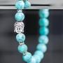 Jewelry Yoga Healing Buddha Charm Bracelet Tiffany Blue Beaded Good Energy Zen Meditation Bracelets