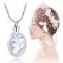 memorial jewelry Butterfly Flower Urn Necklace Unisex Ashes Keepsake Funeral Casket Jewelry