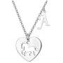 HAIAISO Horse Necklaces for Girls,Personalized Initial Pendant Necklace Horse Gifts for Girls Dainty Horse Jewelry Stainless Steel Letter Necklace for Girls Women