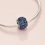 Pandora Jewelry Blue Ice Cube Crystal Charm in Sterling Silver Pandora Jewelry Blue Ice Cube Crystal Charm in Sterling Silver