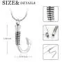constantlife Cremation Jewelry for Ashes Urn Memorial Necklace Fish Hook Design Stainless Steel Pendant Keepsake Ashes Holder constantlife Cremation Jewelry for Ashes Urn Memorial Necklace Fish Hook Design Stainless Steel Pendant Keepsake Ashes Holder