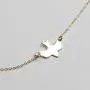 FXmimior Dove Bird Deck Shapped Plated Chic Necklace Jewelry For Women