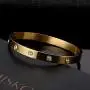 YCSLYW Love Friendship Stainless Steel Bracelet Bracelet Hinge Love Jewelry with Crystal Bracelet Gift Gift for Female Teen Girl