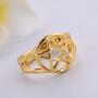 TEAMER Wiccan Pentacle Star Ring Witchcraft Pagan Gold Ring Size 9.5