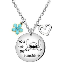 Maxforever Girls Jewelry You are My Sunshine Necklace Gift for Daughter, Niece, Girls