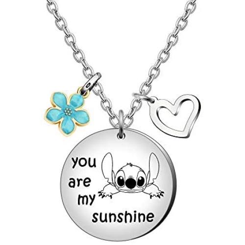 Maxforever Girls Jewelry You are My Sunshine Necklace Gift for Daughter, Niece, Girls