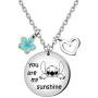 Maxforever Girls Jewelry You are My Sunshine Necklace Gift for Daughter, Niece, Girls