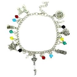 Black Butler Charm Bracelet Quality Cosplay Jewelry Anime Manga Series with Gift Box