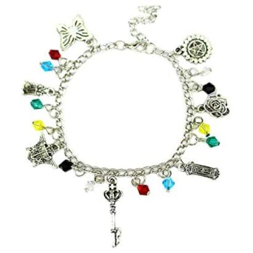 Black Butler Charm Bracelet Quality Cosplay Jewelry Anime Manga Series with Gift Box
