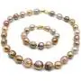 Rakumi AAA10-12mm Multi-colord Freshwater Cultured Baroque Pearl Necklace and Bracelet Jewelry Set Rakumi AAA10-12mm Multi-colord Freshwater Cultured Baroque Pearl Necklace and Bracelet Jewelry Set