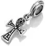 925 Sterling Silver Ankh Cross Dangle Bead Charm Fit Major Brand Bracelet 925 Sterling Silver Ankh Cross Dangle Bead Charm Fit Major Brand Bracelet