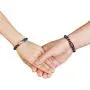 Jovivi King&Queen Crown Distance Couple Bracelets for Men Women 8mm Natural Stone Healing Energy Beads Stretch Bracelet