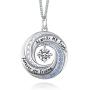 JXJL Sister/Friendship/Mother/Daughter Necklace Always Forever My Friend Sterling Silver Circle Pendant Family Jewelry Set Birthday for Women Girls