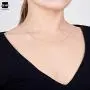 Amberta Unisex 925 Sterling Silver 1 mm Box Chain Necklace