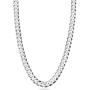 Miabella Solid 925 Sterling Silver Italian 7mm Diamond Cut Cuban Link Curb Chain Necklace for Men Women, 16, 18, 20, 22, 24, 26, 30 Inch