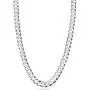 Miabella Solid 925 Sterling Silver Italian 7mm Diamond Cut Cuban Link Curb Chain Necklace for Men Women, 16, 18, 20, 22, 24, 26, 30 Inch