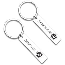 My Sun and Stars Moon of My Life Keychain Set Game of Thrones Jewelry Inspired Gift For Couples Keychain Set