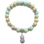 Fashion Natural Stone Bead Bracelet Buddha head Black Lava Stone Bangle For Men Women Charm Jewelry