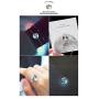 WingBling Lucky Unique Glow in The Dark White Full Moon Silver Bracelet for Women Dainty Handmade in Korea l Chain Pendant Style l Jewelry Gift Friendship Luminous Radiant Crescent Phase
