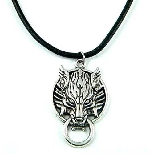 PlanetZia Wolf Head Necklace, Final Fantasy VII, Wolf Pendant Necklace TVT-FFWP PlanetZia Wolf Head Necklace, Final Fantasy VII, Wolf Pendant Necklace TVT-FFWP