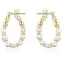 Pearl Hoop Vintage Earring Silver Handmade Culture Barque Dainty Circle Dangle Geometric Hypoallergenic 18K Gold Plated Jewelry for Women Pearl Hoop Vintage Earring Silver Handmade Culture Barque Dainty Circle Dangle Geometric Hypoallergenic 18K Gold Plated Jewelry for Women