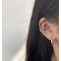 7pcs Ear Cuffs Silver Helix Cartilage Conch Clip on Wrap Earrings Non-Piercing Huggie Cuff Earrings for women