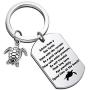 Gzrlyf Sea Turtle Keychain Advice from a Sea Turtle Dog Tag Inspirational Gifts for Sea Turtle Lover Beach Lover