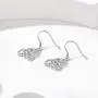 Silvora Celtic Knot Earrings for Women, Sterling Silver Vintage Triquetra Knot Ear Studs, S925 Delicate Irish Dangle Earrings for Girls