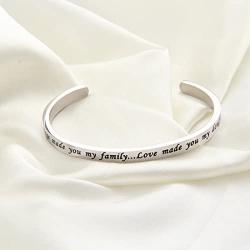 WUSUANED Marriage Made You Family Love Made You My Daughter Bracelet for Daughter in Law