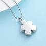 mingkejw Urn Necklace Four Leaf Clover Cremation Jewelry for Ashes Pendant Keepsake Memorial Necklace for Women Men