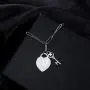 Jewenova Heart Initial Bracelets For Women 26 Letters Engraved Charm Bracelets For Women Stainless Steel Alphabet Bracelet with Cute Key Birthday Valentines Day Jewelry Gift For Girlfriend Jewenova Heart Initial Bracelets For Women 26 Letters Engraved Charm Bracelets For Women Stainless Steel Alphabet Bracelet with Cute Key Birthday Valentines Day Jewelry Gift For Girlfriend