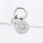 FUSTMW AA AA Yearly Medallions Keychain 1 2 3 4 5 6 Years Sobriety Gifts AA Serenity Prayer Addiction Recovery Gifts