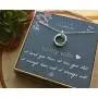 EFYTAL Wife Gifts, Wife Birthday Gift Ideas for Her, Romantic Sterling Silver 925 2 Thick Interlocking Circles Necklace Jewelry for Women, Cute Anniversary/Valentines Day Present