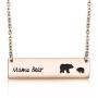 MAOFAED Sweet Mama Bear Necklace Mothers Day Gift for Mom Grandma Wife Godmother Necklace