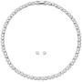 SWAROVSKI Womens Tennis Jewelry Collection, Rhodium Finish, Clear Crystals