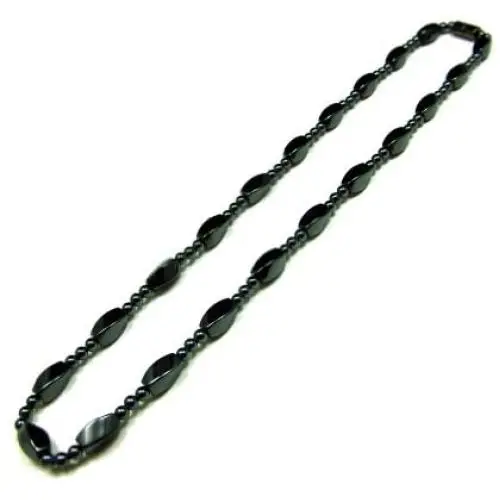 Accents Kingdom Womens Magnetic Hematite Therapy & Healing Stone Necklace W Twist Beads A Accents Kingdom Womens Magnetic Hematite Therapy & Healing Stone Necklace W Twist Beads A