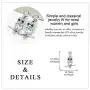 LUHE Sterling Silver Owl Earrings Dangle Earrings for Women Fashion Sterling Silver Dangling Drop Earrings Birthday Gifts for Teens Girls