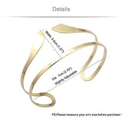 Q&Q Fashion Egypt Bar Curve Geo Open Upper Arm Cuff Armlet Armband Bangle Bracelet Gift