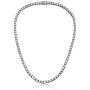 NYC Sterling Women 4MM Round Prong Cubic Zirconia Tennis Necklace