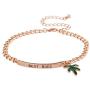 Lux Accessories Best Buds BFF Marijuana Leaf ID Bracelet Set 2PC