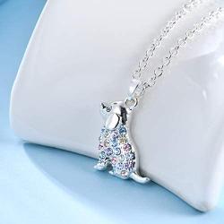 SUMFAN Dog Necklace for Girls Mom Women,Dog Lovers Gifts for Dog Owners